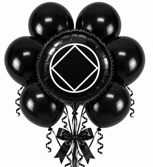 Solid Black Bouquet