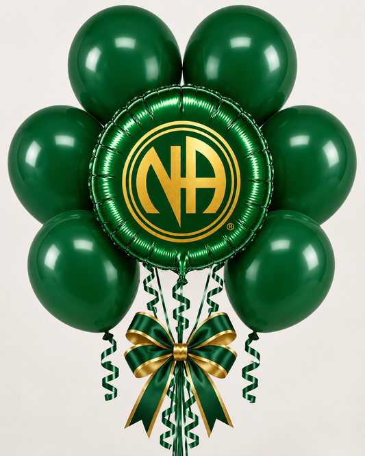 Solid Green/Gold Bouquet