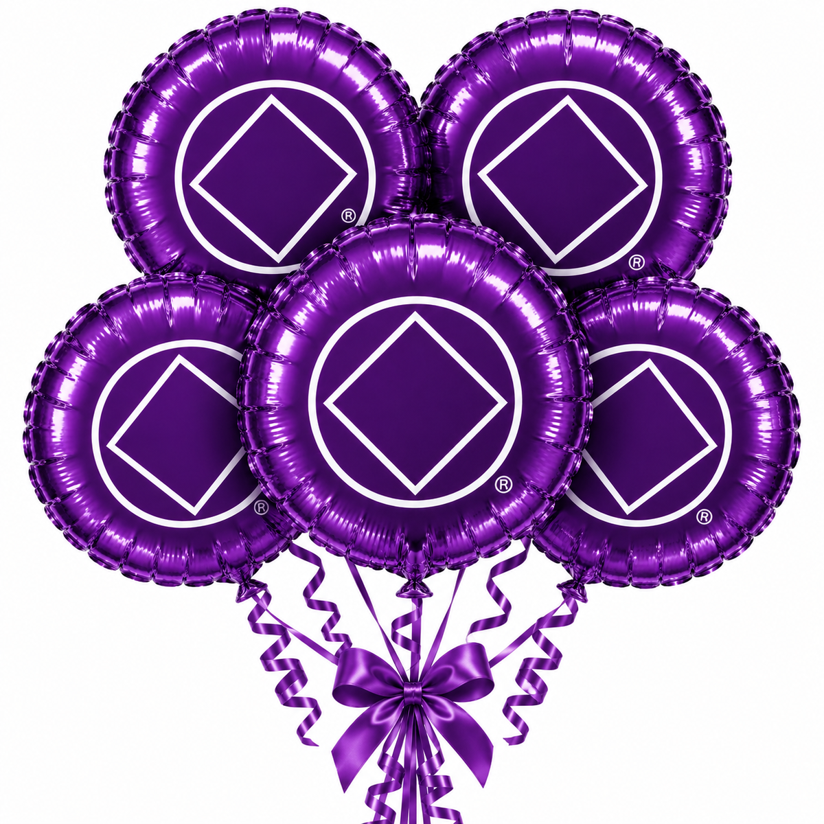 Bulk Purple Foil Bouquet