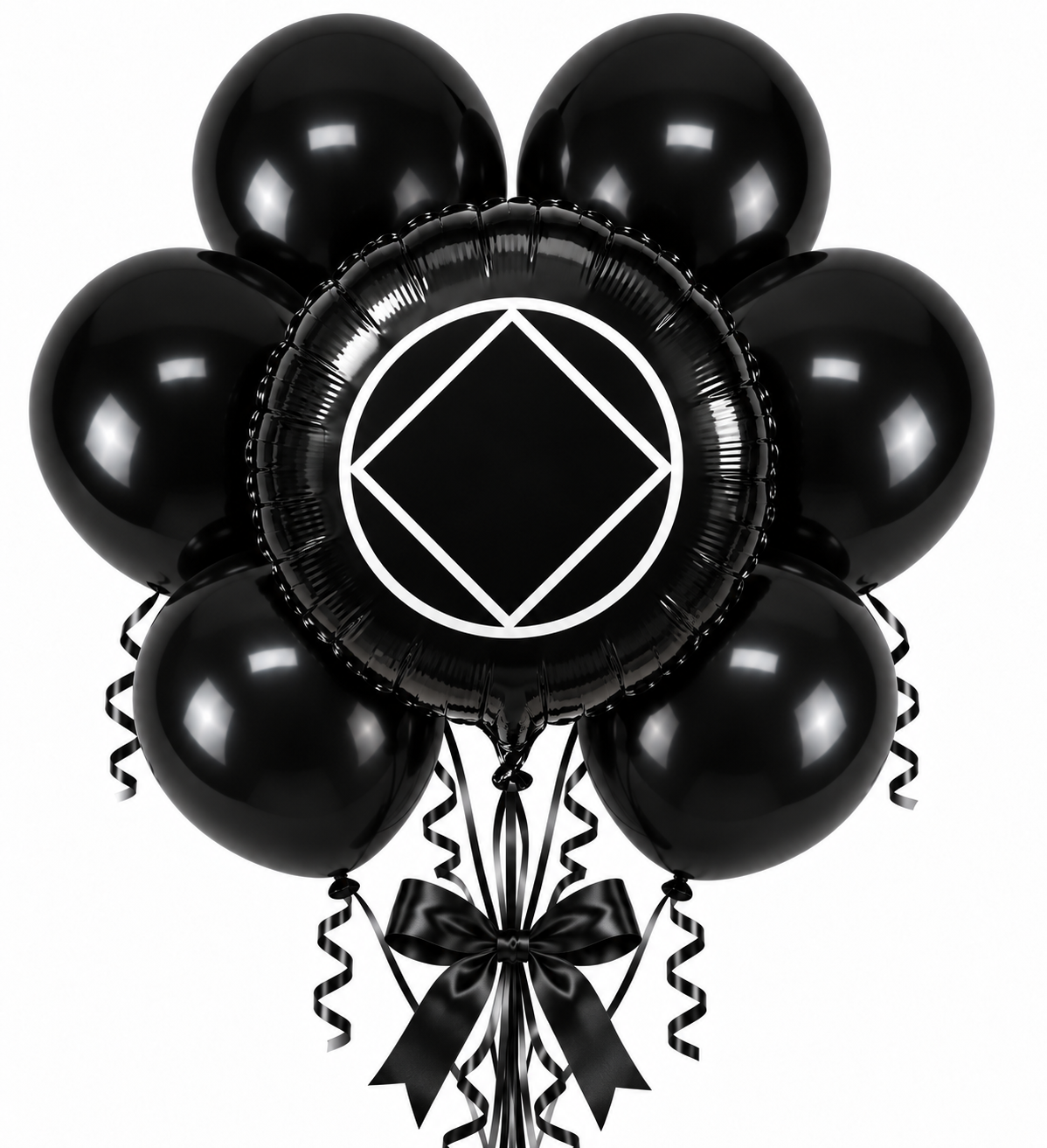 Solid Black Bouquet