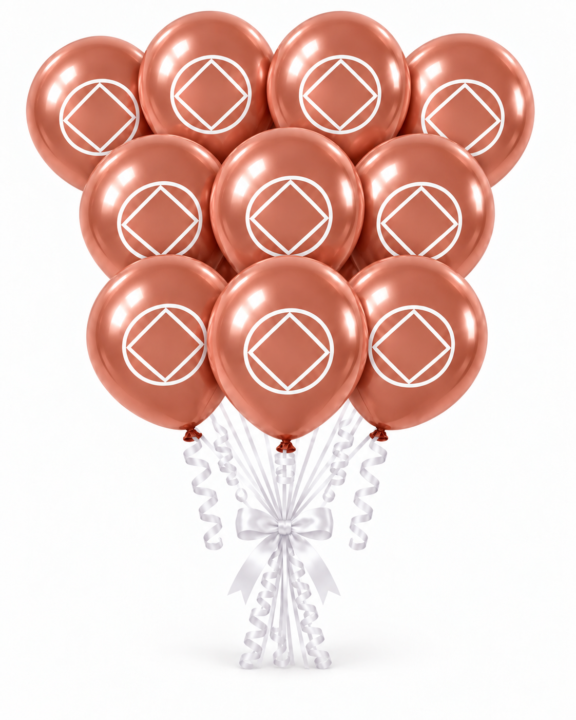 Bulk Rose Gold Latex Bouquet