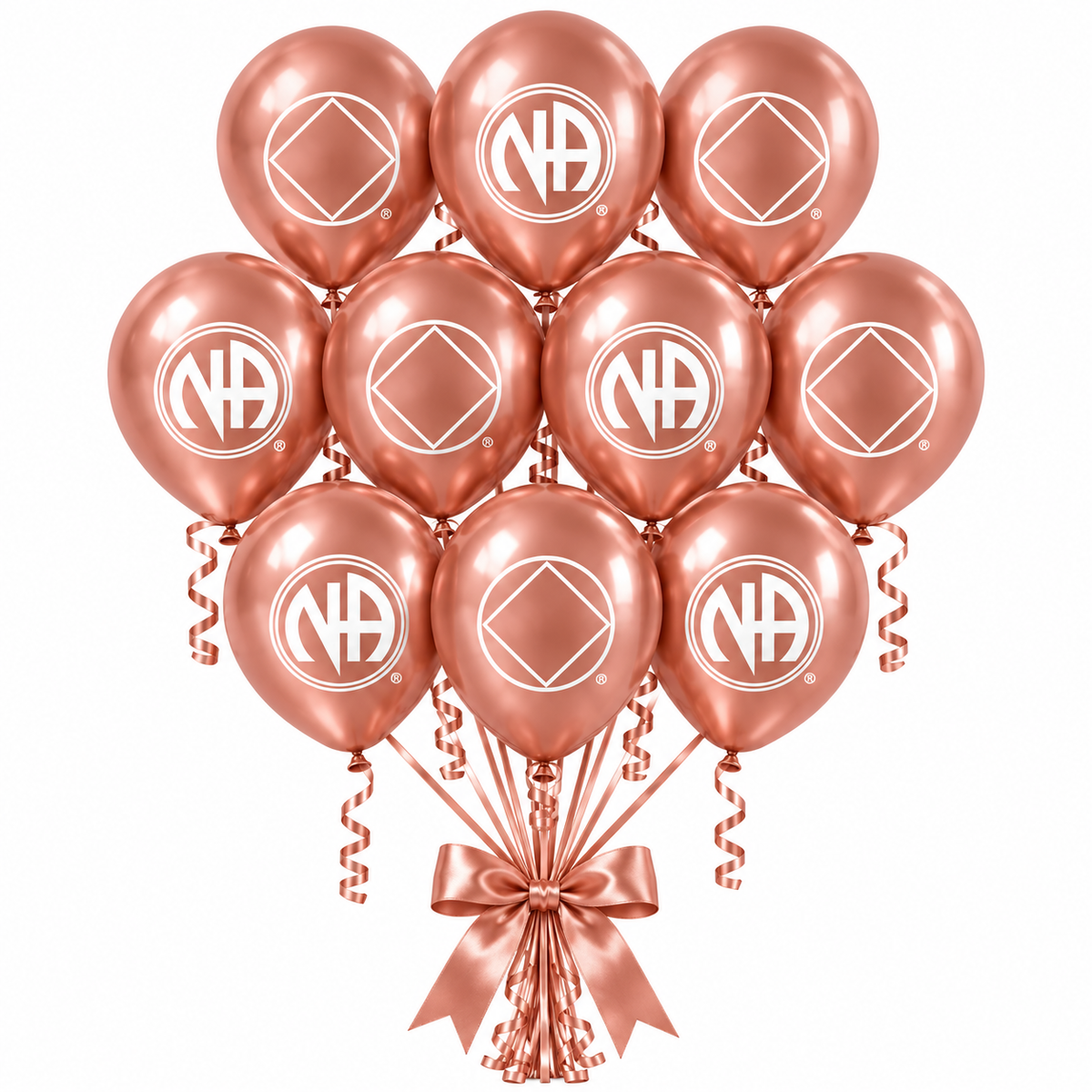 Bulk Rose Gold Latex Bouquet