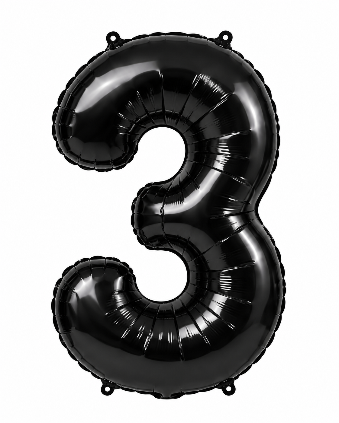 Black 32" Numbered Foil Balloons
