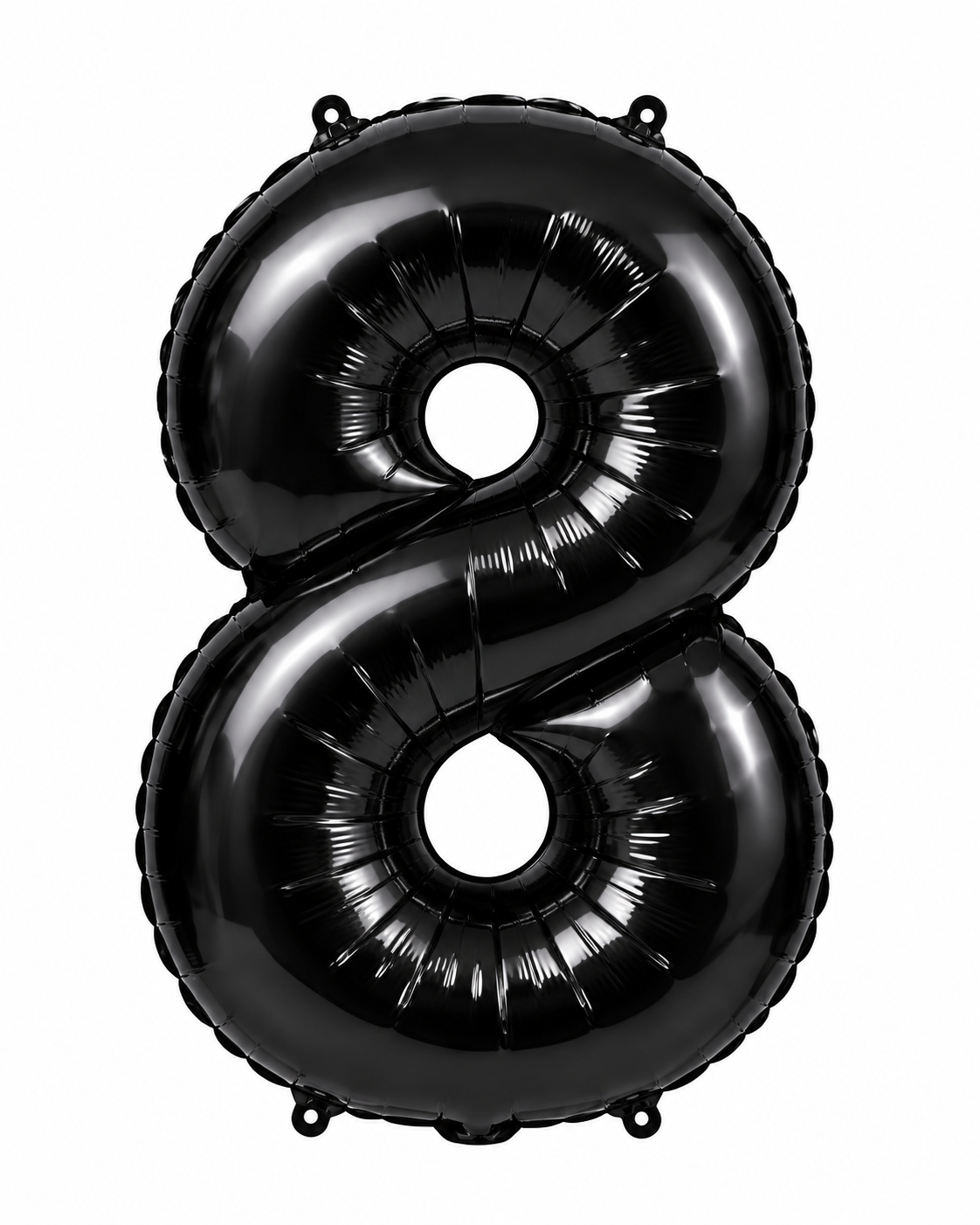 Black 32" Numbered Foil Balloons